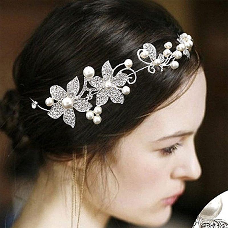 カチューシャパールヘッドドレス*ウェディングヘアアクセサリー結婚式ブライダル