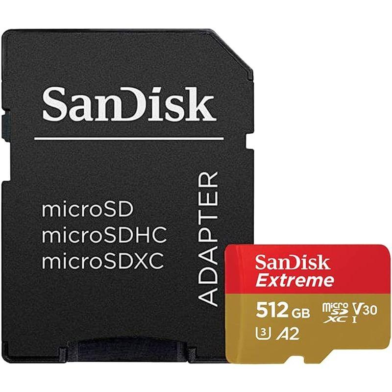 マイクロSD 512GB サンディスク Extreme microSDXC A2 SDSQXA1-512G-GN6MA アダプター付き 海外｜110110-3｜04