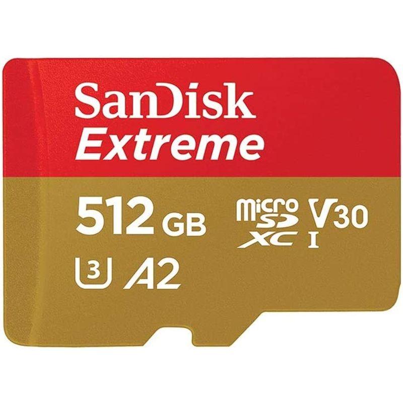 マイクロSD 512GB サンディスク Extreme microSDXC A2 SDSQXA1-512G-GN6MA アダプター付き 海外｜110110-3｜05