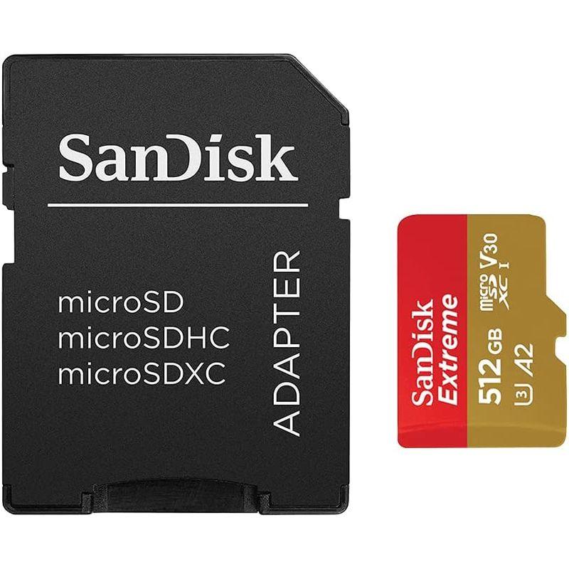 マイクロSD 512GB サンディスク Extreme microSDXC A2 SDSQXA1-512G-GN6MA アダプター付き 海外｜110110-3｜06