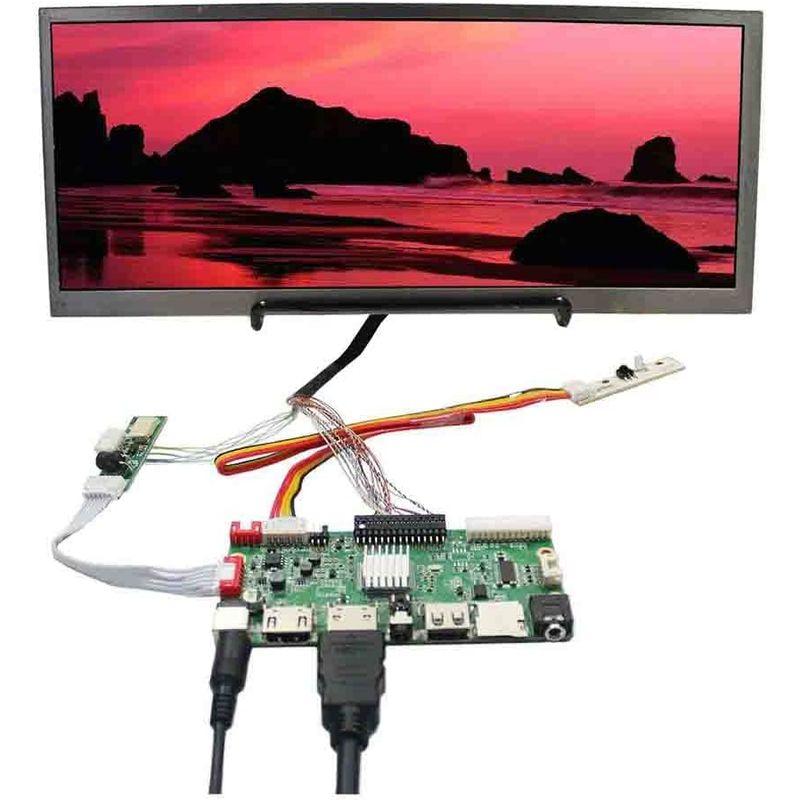 VSDISPLAY 12.3インチ液晶パネル 高輝度 解像度1920x720 LCDコントローラ基板キット (HDMI USB SD AV｜110110-3｜04