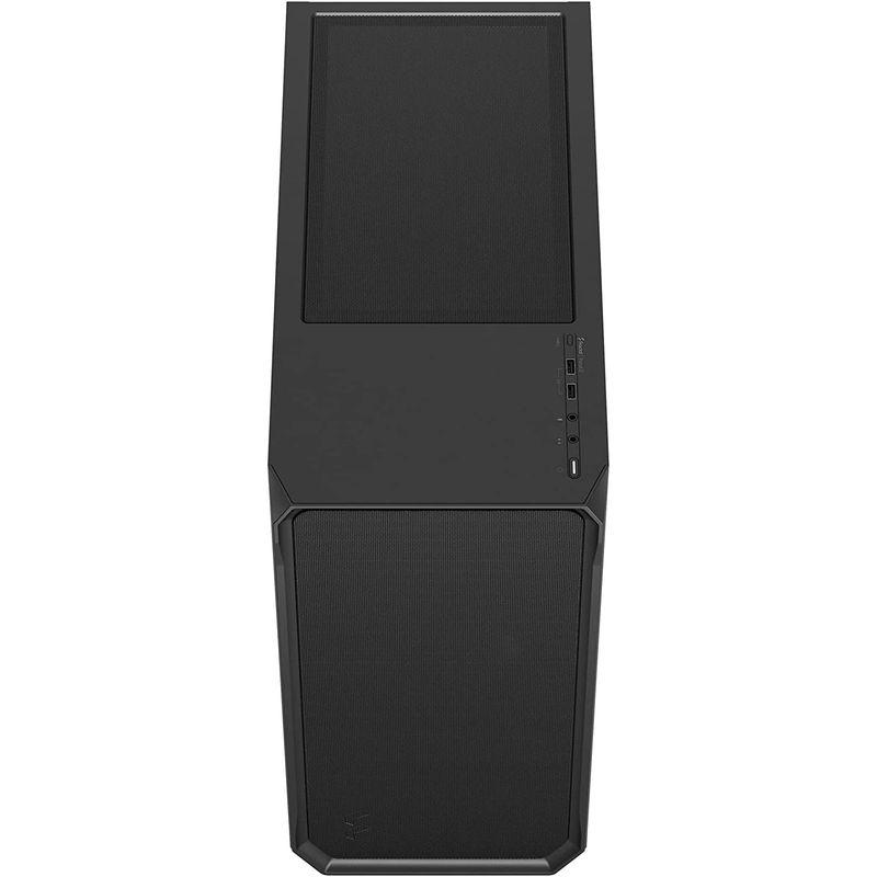 Fractal Design Focus 2 Black TG Clear Tint エアフロー重視 強化ガラスパネル採用 ATX PCケー｜110110-3｜02