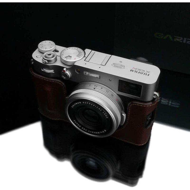 GARIZ FUJIFILM X100V用 本革カメラケース HG-X100VBR ブラウン｜110110-3｜13