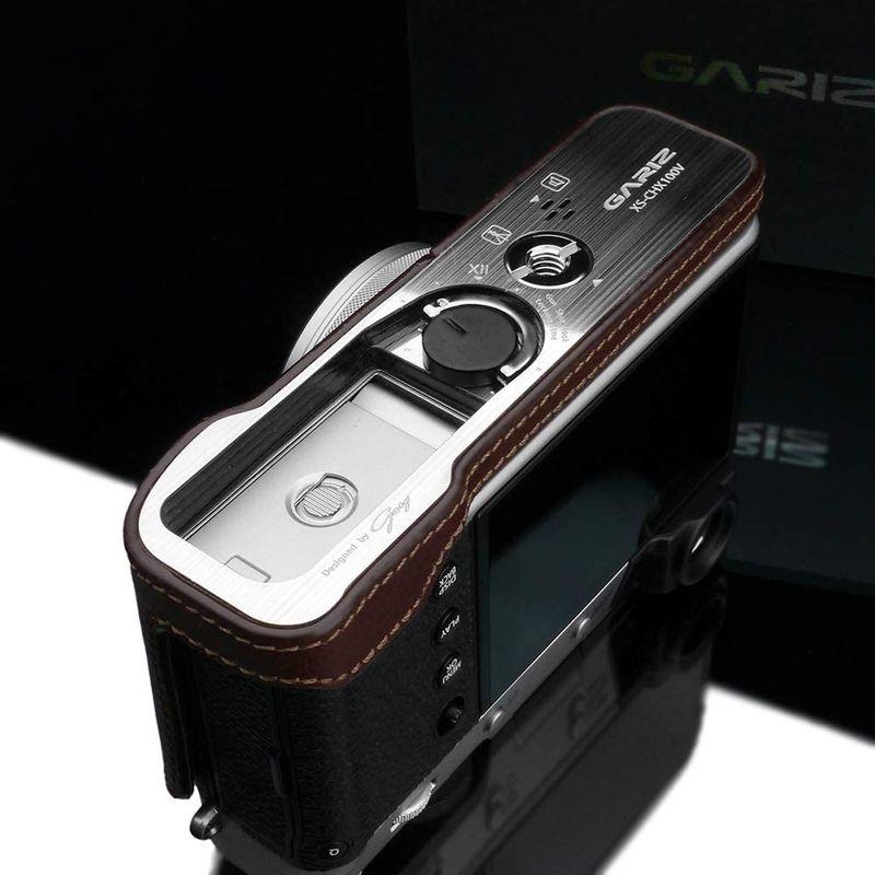 GARIZ FUJIFILM X100V用 本革カメラケース HG-X100VBR ブラウン｜110110-3｜02