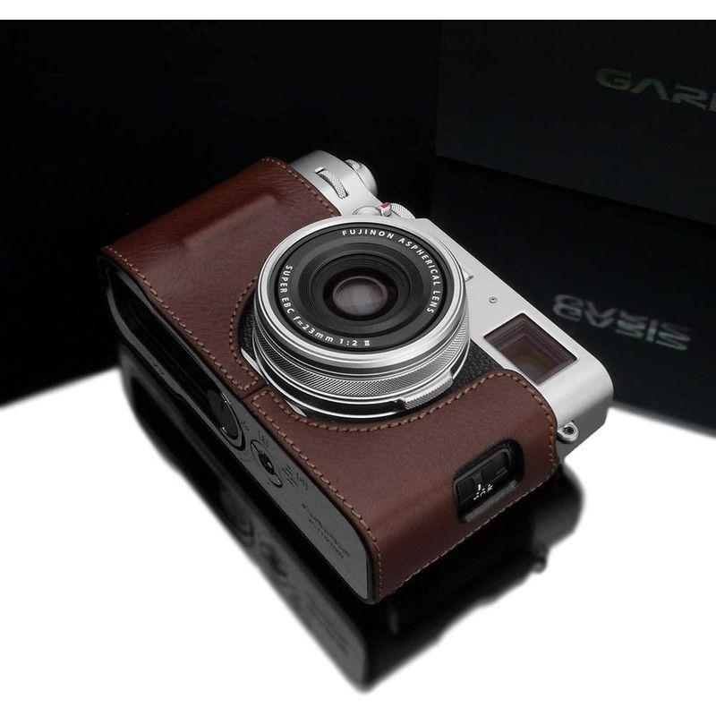 GARIZ FUJIFILM X100V用 本革カメラケース HG-X100VBR ブラウン｜110110-3｜08