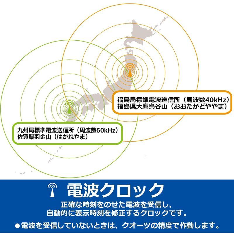 セイコークロック 目覚まし時計 置時計 デジタル 電波 白パール 77×174×38mm 快適環境NAVI SQ794W｜110110-3｜06