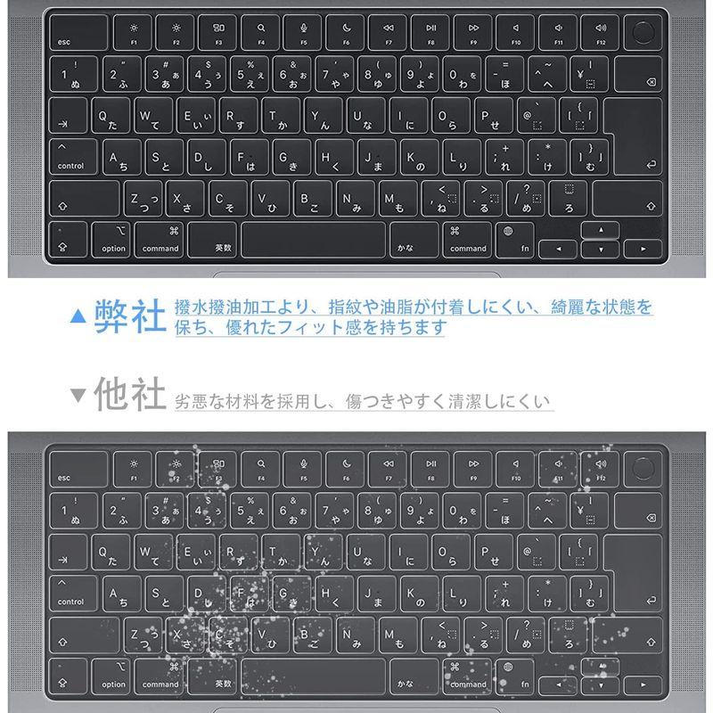 2022 M2 チップモデルMacBook Air 13.6 A2681 キーボードカバーフィルム 日本語 JIS配列 超薄型 超耐磨 洗浄｜110110-3｜08
