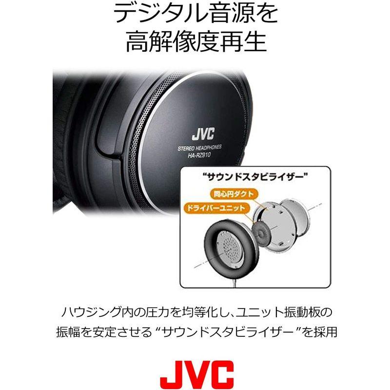 JVC HA-RZ910 密閉型ステレオヘッドホン 室内用(テレビ・ゲーム向け) 1.2m+延長2.3mコード付き｜110110-3｜04