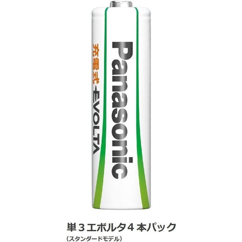 パナソニック 充電式エボルタ 単3形 4本パック(スタンダードモデル BK-3MLE/4BC｜110110-3｜02