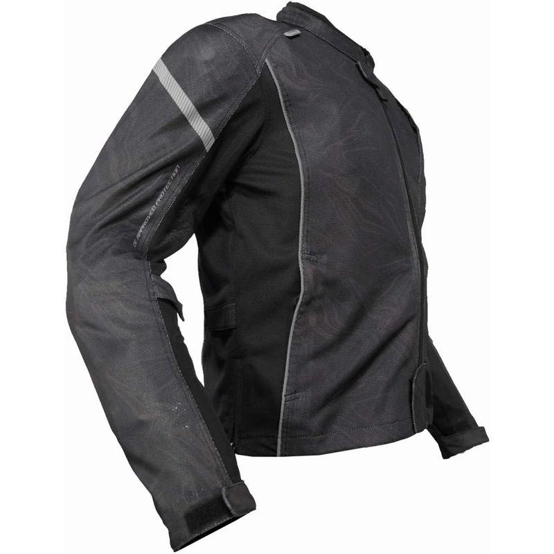 公式メーカー コミネ バイク用 プロテクトフルメッシュジャケット Solid Black XL JK-128 1154 春夏向け CE規格 メッシュ素材