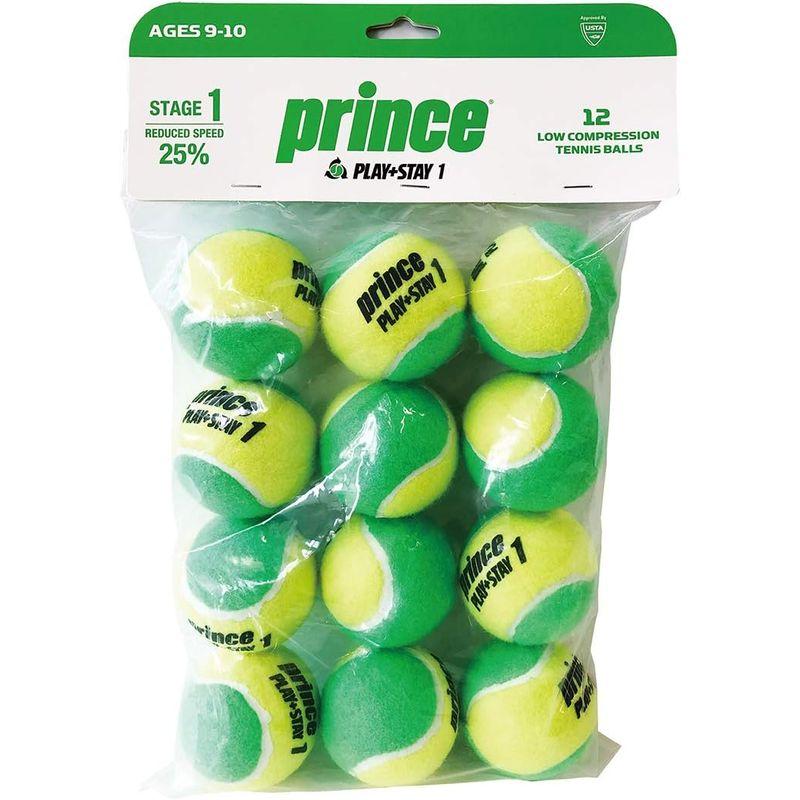 Prince(プリンス) キッズ テニス PLAY+STAY ステージ1 グリーンボール(12球入り) 7G321｜110110-3｜02