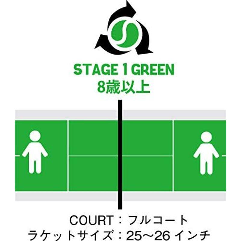 Prince(プリンス) キッズ テニス PLAY+STAY ステージ1 グリーンボール(12球入り) 7G321｜110110-3｜03
