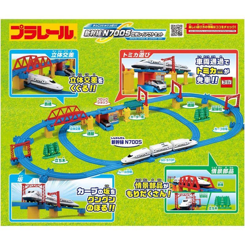 プラレール かっこいいがいっぱい 新幹線 N700S立体レイアウトセット かっこいいがいっぱい 新幹線 N700S立体レイアウトセット 商品名 　プラレール 商品説明 サイズ 　高さ cm　横幅 cm　奥行 cm　重量 kg　 梱包時のサイズとなります 商品自体のサイズではございませんのでご注意ください