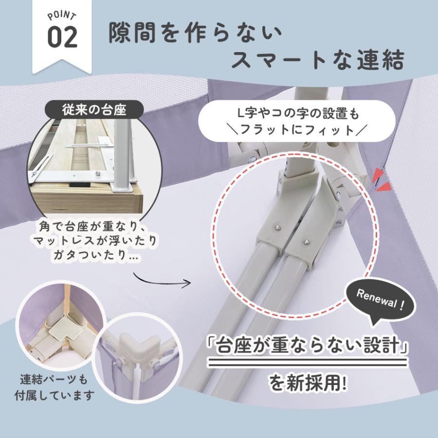Hugmuu ベッドガード C18 折りたたみ ベッドフェンス ベットガード