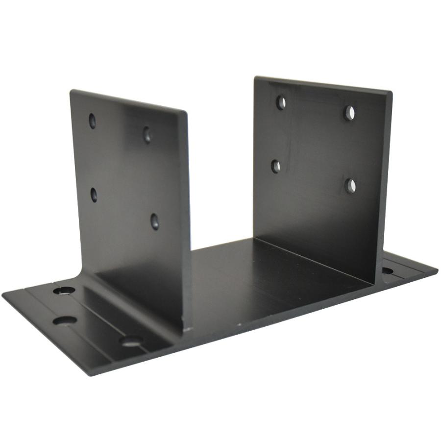 90角支柱用 アルミ製 固定金物セット [1個セット] つむ木90  (TS-90) つむぎ U金物90角用ボルト込【何点でも送料1000円】 ｜ フェンス・パーゴラ支柱用金物｜ウッドデッキ通販のDecks(デックス)