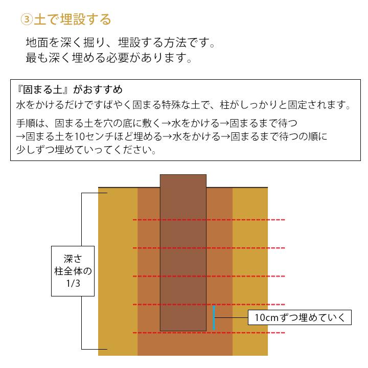 フェンス 支柱 70×70×2100mm ブラウン (LPL-210RH) 70角 ※在庫限り | リーベ | 07