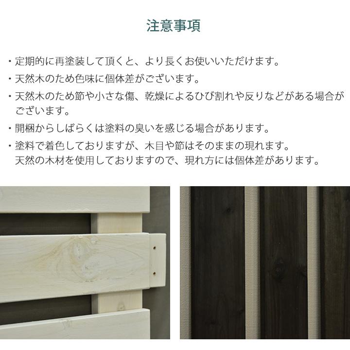 diy 木製ボーダーフェンス 3スパン/3枚+柱4本セット ナイル ダークブラウン 簡単 フェンスの画像