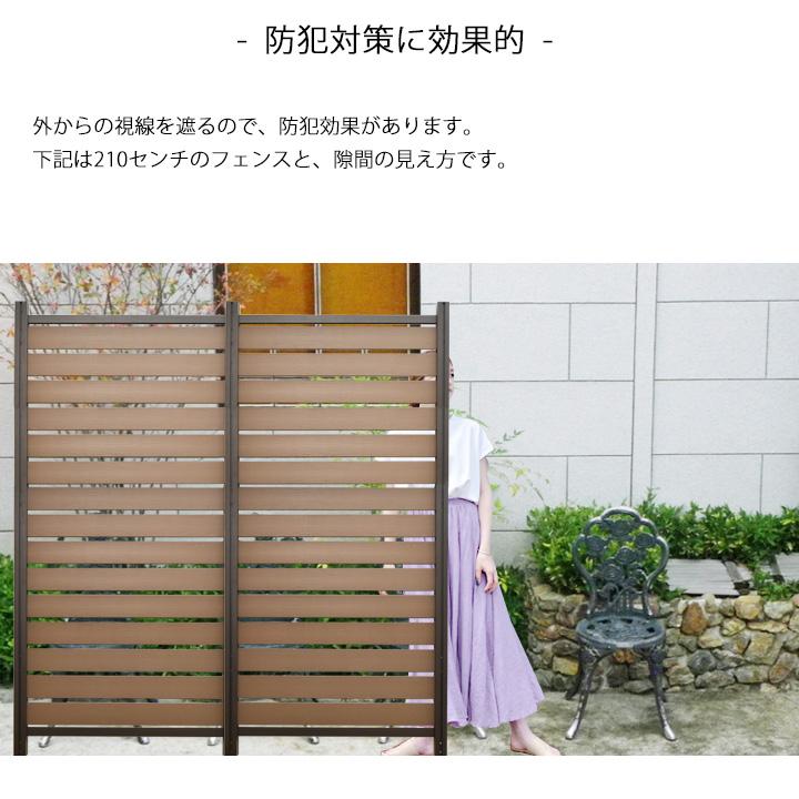 フェンス diy おしゃれ 木目調 樹脂 ボーダー 900×1660mm アムール ※支柱別売り (5/18〜5/31セール)｜1128｜07