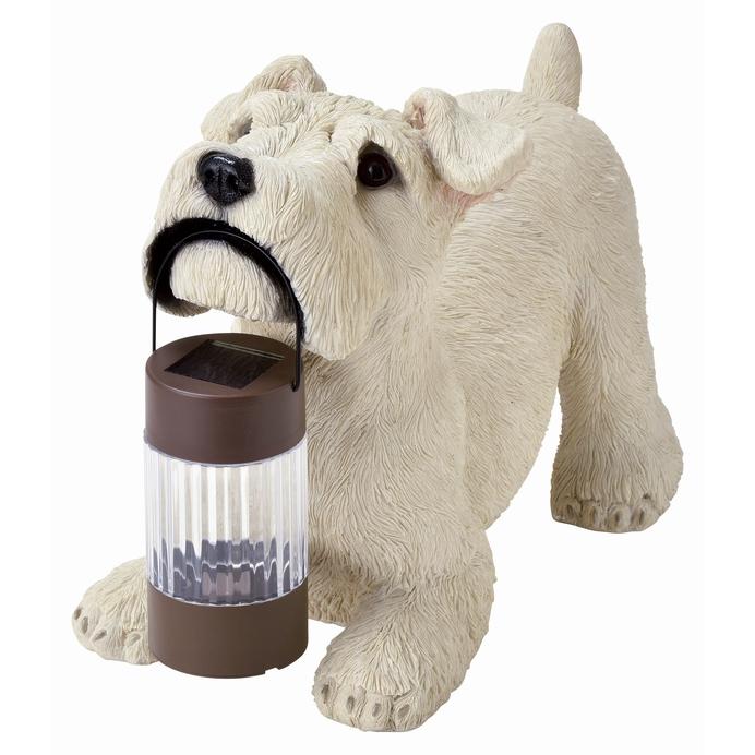 ソーラーオーナメント LED ミニチュアシュナウザー (SR-0890) 犬 ソーラーオーナメント LED ミニチュアシュナウザー (SR-0890) 犬