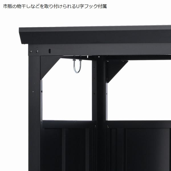 自転車収納庫 高さ183cm サイクルダシーレ183 ブラック (CD-1818(BK