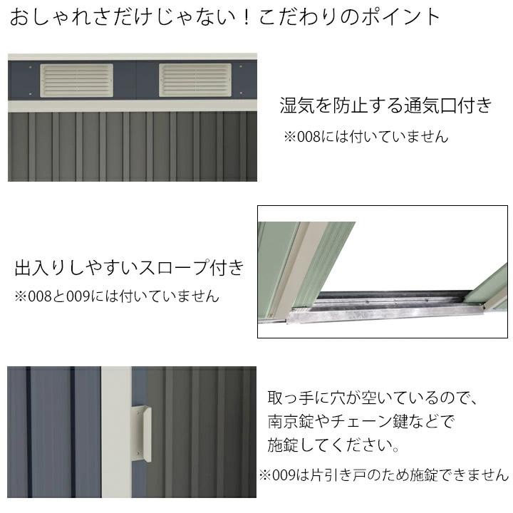 リーベ 物置 屋外 大型 おしゃれ 倉庫 メタルシェッド 004 物置
