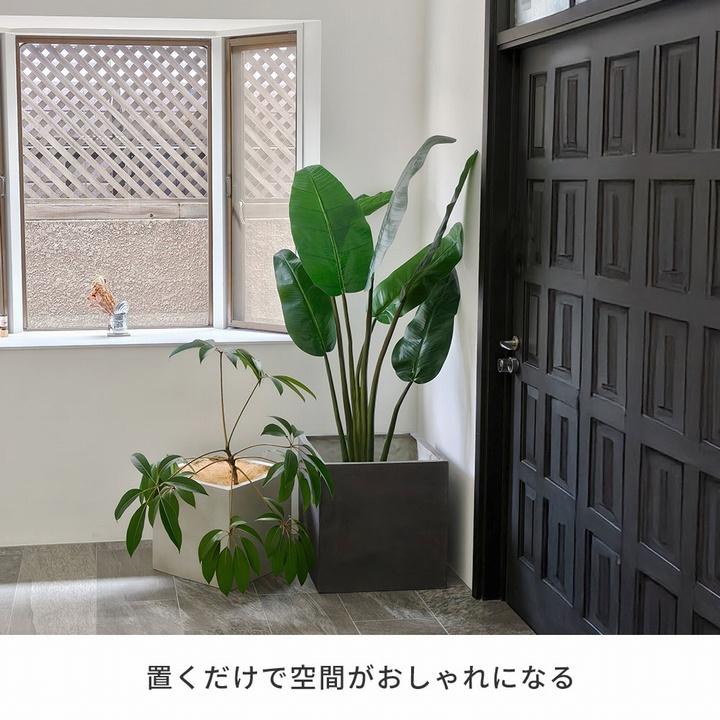 プランター FRP 石調 幅40cm 角型 グレー (E001-CU400GRY)  GRITTE グリッテ ※北海道・沖縄・離島配送不可の画像