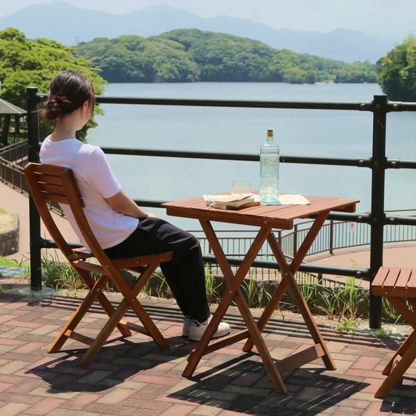 天然木 アカシア ブラウン (79444) 【わく】 折り畳み ※北海道+3000円