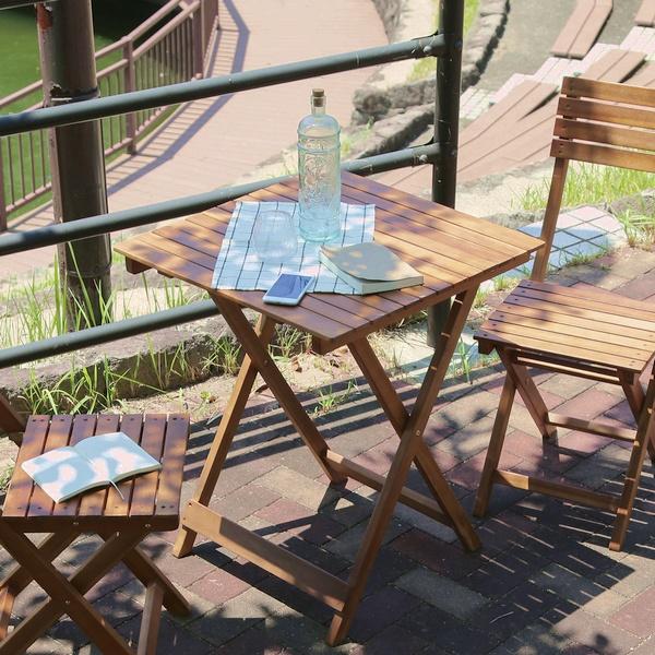 天然木 アカシア ブラウン (79444) 【わく】 折り畳み ※北海道+3000円