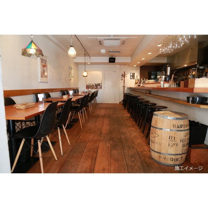 天然杉はめ込み式カフェ床 屋内床材 国産杉 土足用 カフェ板 塗装済 30×200×2000mm 単品 （約4.0