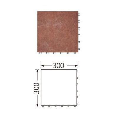 TOTO ベランダタイル バーセア MU03/300 ベイクアンバー [10枚セット