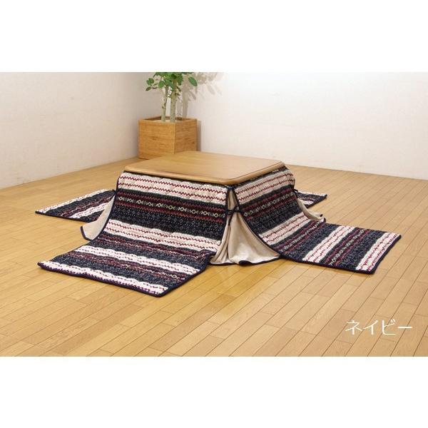 こたつ布団 省スペース 掛け布団 正方形 単品 ノーデル 280×280cm 洗える 伸びる_9