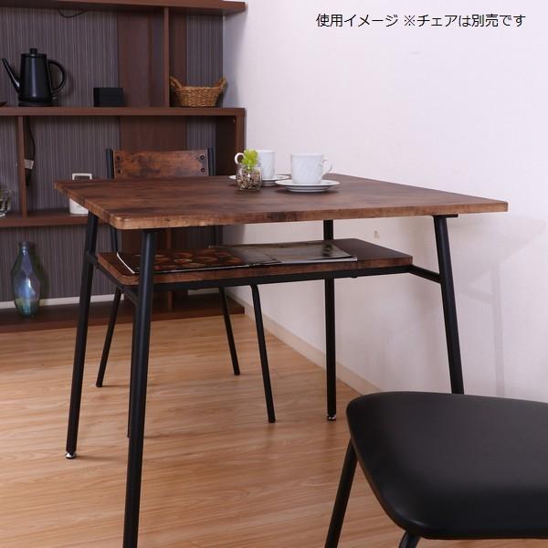 ダイニングテーブル 正方形 ダークブラウン サカベ ダイニングテーブル 正方形 70×70cm 二人掛け 2人用 北欧