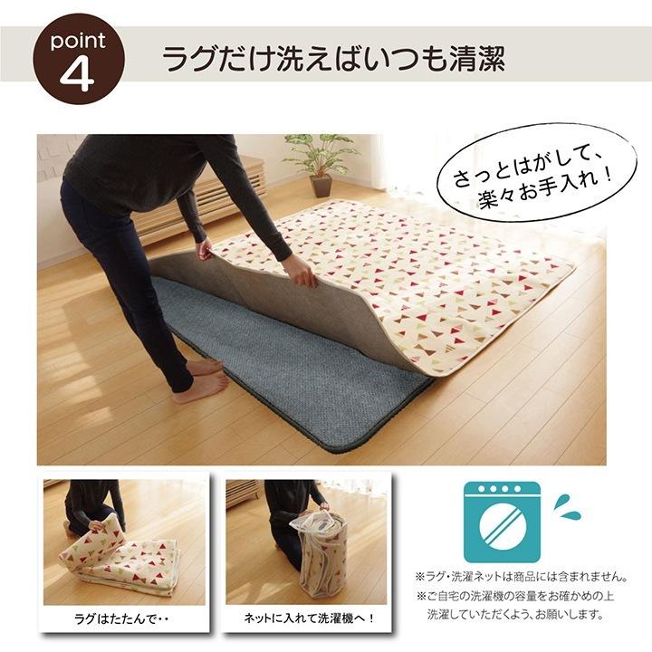 ラグ用 下敷き すべり止めマット 180×180cm 約2畳 ウレタン10mm ナイス ウレタン入りの画像