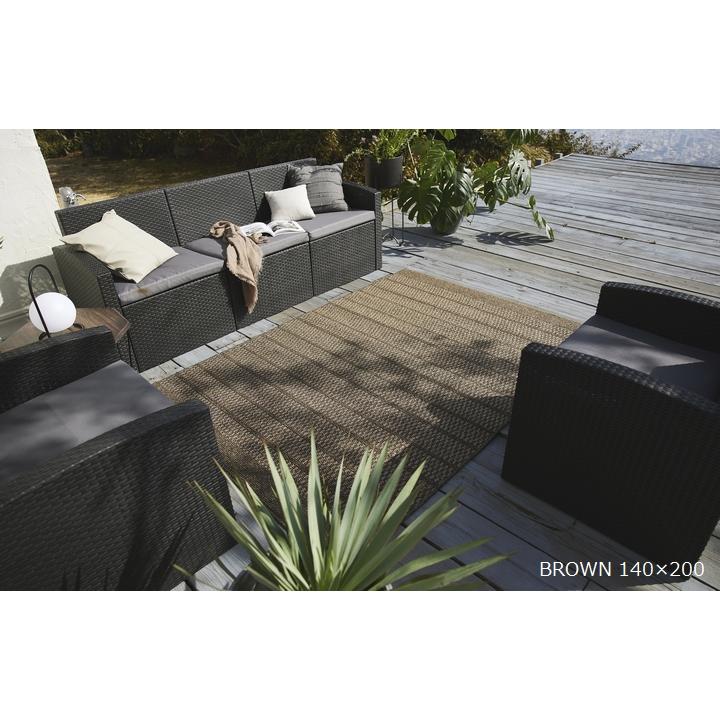 ブレイド 100×200cm スミノエ バルコニラグ 屋外 防炎 耐光性 防カビ 【可】 日本製
