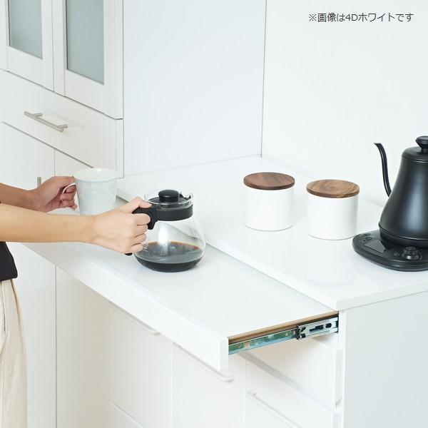 送料無料】 スライド棚付きダストボックス2D 木製 カウンター 2分別