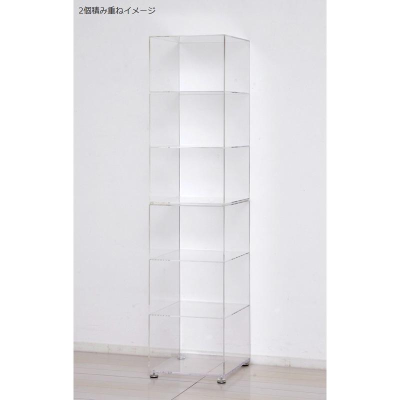オープンシューズラック 幅26cm 3段 2個組 (23370) クロシオ 収納 靴 アクリリック 透明 クリア ※北海道・沖縄・離島送料別途見積_3