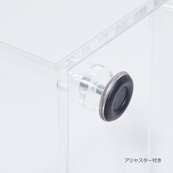 オープンシューズラック 幅26cm 3段 2個組 (23370) クロシオ 収納 靴 アクリリック 透明 クリア ※北海道・沖縄・離島送料別途見積_4