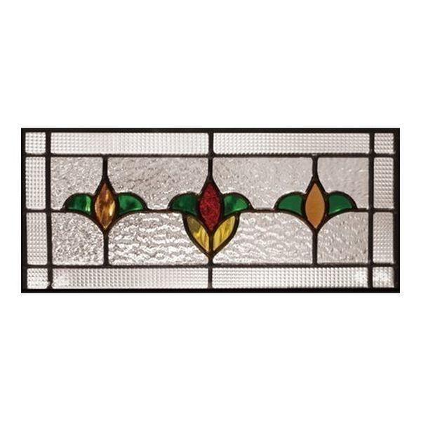 ステンドグラス (SH-K04) 180&times;380&times;18mm デザイン ピュアグラス Kサイズ （約2kg） ※代引不可