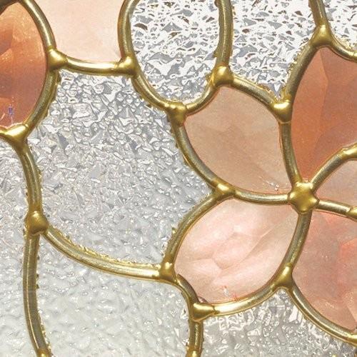 ステンドグラス (SH-D26) 一部鏡面ガラス 200×200×18mm デザイン ステンドグラス (SH-D26) 一部鏡面ガラス 200×200×18mm デザイン