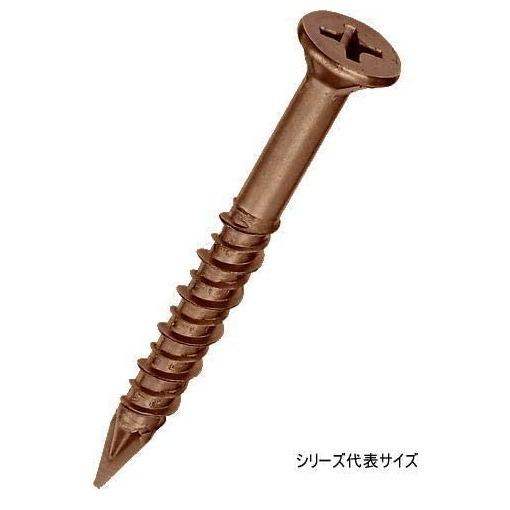 木ビス フレキ 錐込隊長 4.5×41 (400本入り) ブロンズ 十字穴 KT-41B