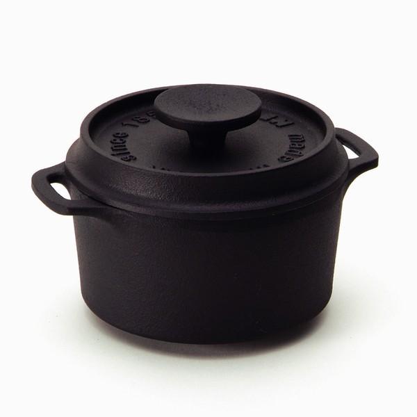 キャセロール 南部鉄器 ラウンド F-417 及源