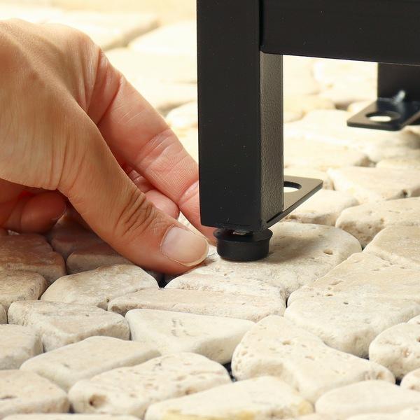 スタンドポスト Simon シモン ダークグレー/ブラウン木目 SDM-070 ※沖縄・離島配送不可