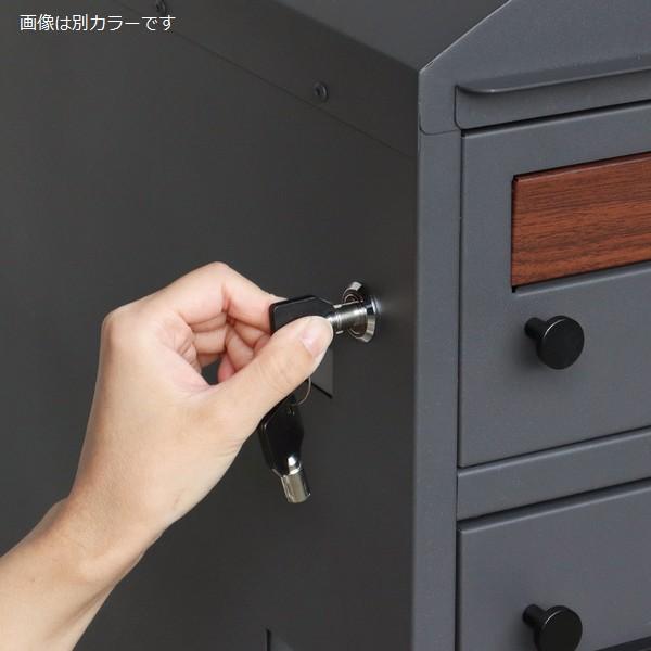 宅配ボックス 郵便ポスト一体型 プリモ ライトベージュ (PBX-121) 鍵