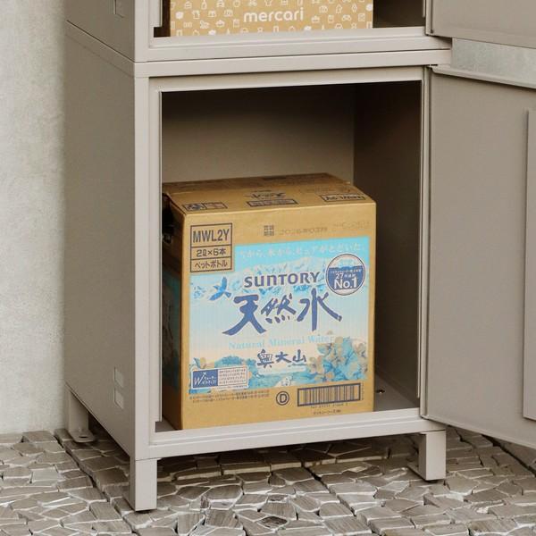 MJ PT BT宅配ボックスベージュプッシュ式プッシュ錠郵便ポスト MJ PT