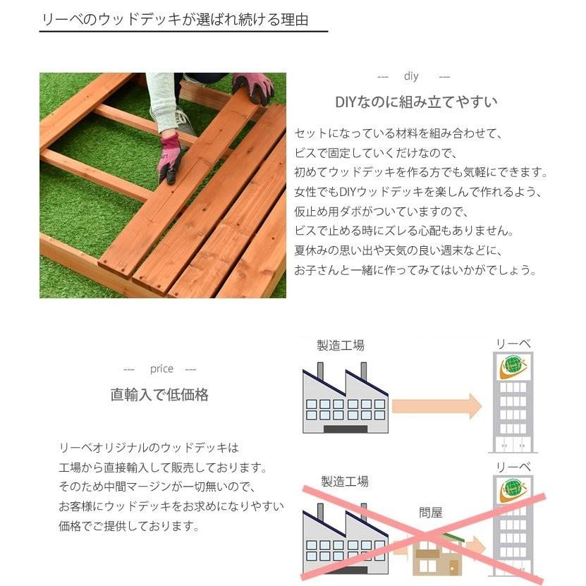 ウッドデッキ セット キット Diy 天然木 7点セット 0 75坪 ライトブラウン フェンス付き 本格デッキ デッキテラス ベランダ ガーデン 庭 Wddk 260 ウッドデッキ エクステリア リーベ 通販 Yahoo ショッピング