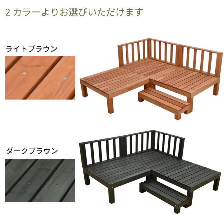 リーベ ウッドデッキ DIY キット 木材 天然木 デッキセット 21点 リーベ ウッドデッキ DIY キット 木材 天然木 デッキセット 21点
