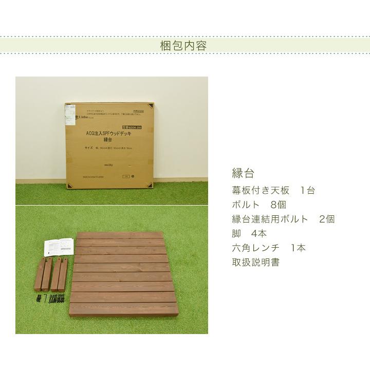 リーベ ウッドデッキ セット キット DIY SPF天然木 7点セット リーベ ウッドデッキ セット キット DIY SPF天然木 7点セット