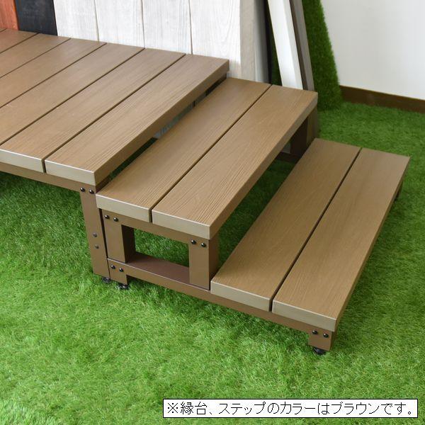 リーベ 人工木 900型2段ステップ 単品 アトラス グレー 樹脂 デッキ