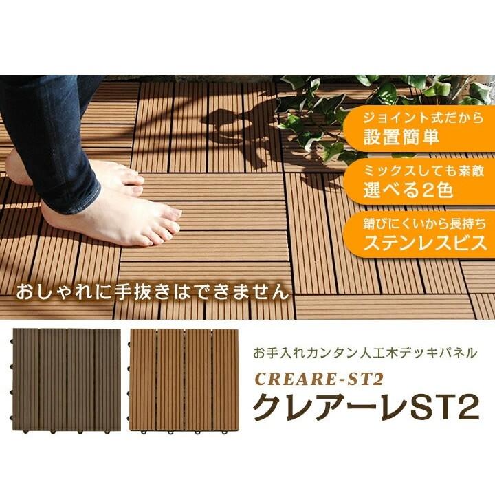 ウッドパネル ウッドデッキ ウッドデッキパネル 人工木 樹脂 81枚セット ブラウン クレアーレst2 デッキパネル ウッドタイル Wdpn Cst 081 Br ウッドデッキ エクステリア リーベ 通販 Yahoo ショッピング