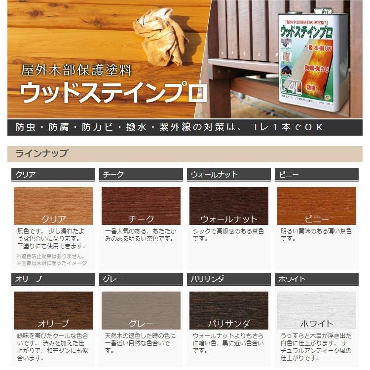 塗料　木材　油性　16L　チーク　ウッドステインプロ　塗料の種類は油性